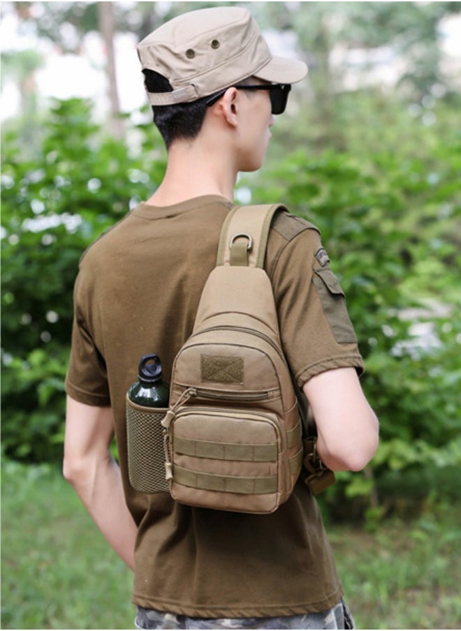 Men's Retro Casual Chest Trendy Shoulder Bag Student Outdoor Sports Cycling Nylon Messenger Bag