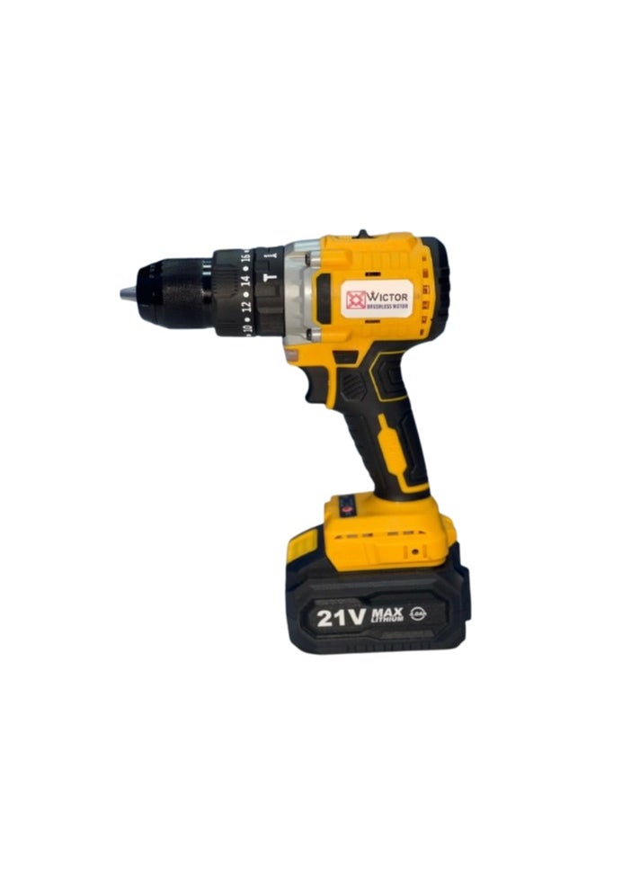 Lithium Electric 21V Power Tools Hand Drill Machine Electric Cordless Drill Price Screwdriver Battery Impact Drill Set.