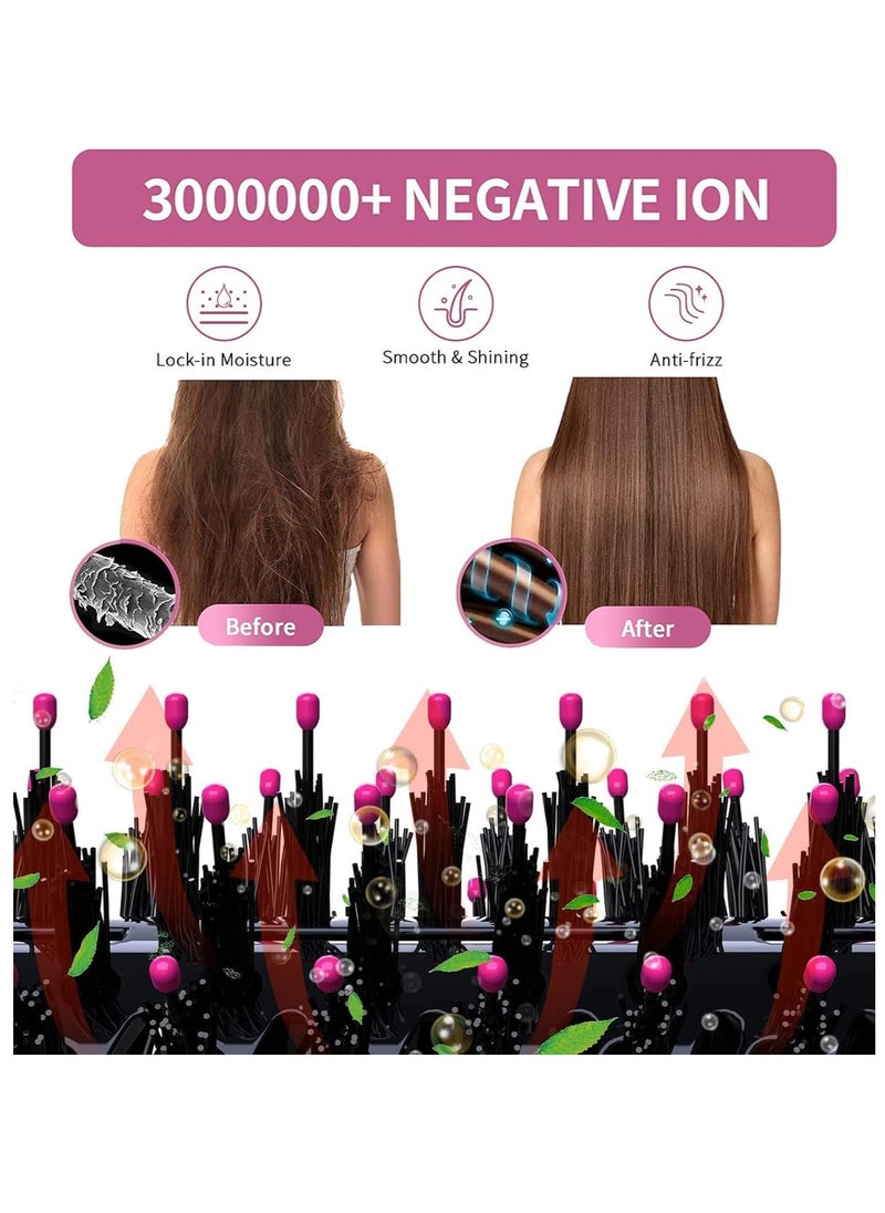 Hair Dryer Brush One-Step Blow Dryer Brush for Styling and Frizz Control Negative Ionic Hot Air Brush Volumizer Ceramic 4 in 1 Hair Dryer and Styler Volumizer with Negative Ion