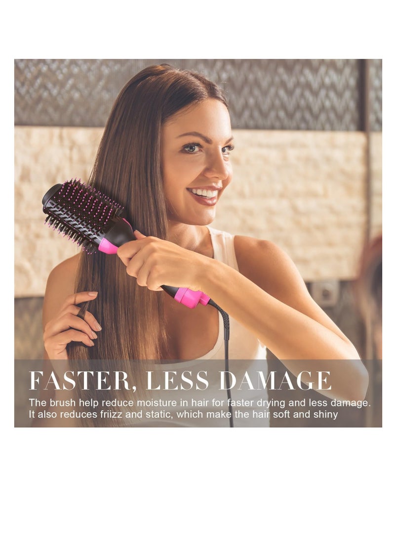 Hair Dryer Brush One-Step Blow Dryer Brush for Styling and Frizz Control Negative Ionic Hot Air Brush Volumizer Ceramic 4 in 1 Hair Dryer and Styler Volumizer with Negative Ion