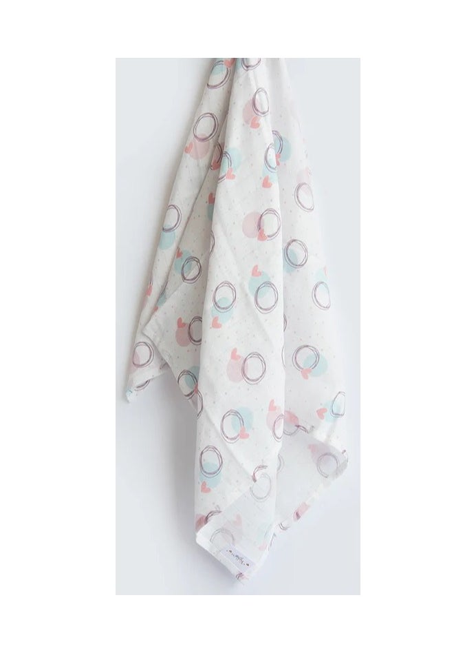 Yellow Doodle Organic Luxury Swaddle -  Circle Of Love