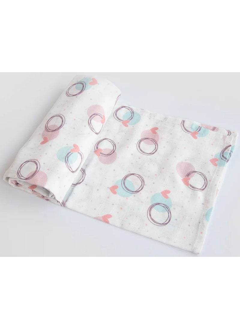 Yellow Doodle Organic Luxury Swaddle -  Circle Of Love