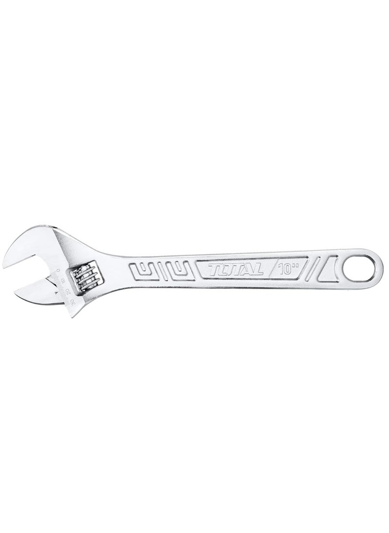 Total 10-Inch Adjustable Wrench - Versatile Tool for Fastening and Loosening (0-35mm Jaw Capacity)