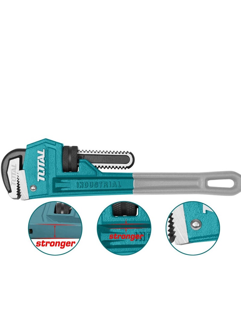 Total 18-Inch Pipe Wrench - Heavy-Duty Tool for Pipe Installation and Repair (Max Clamping Diameter: 60mm)