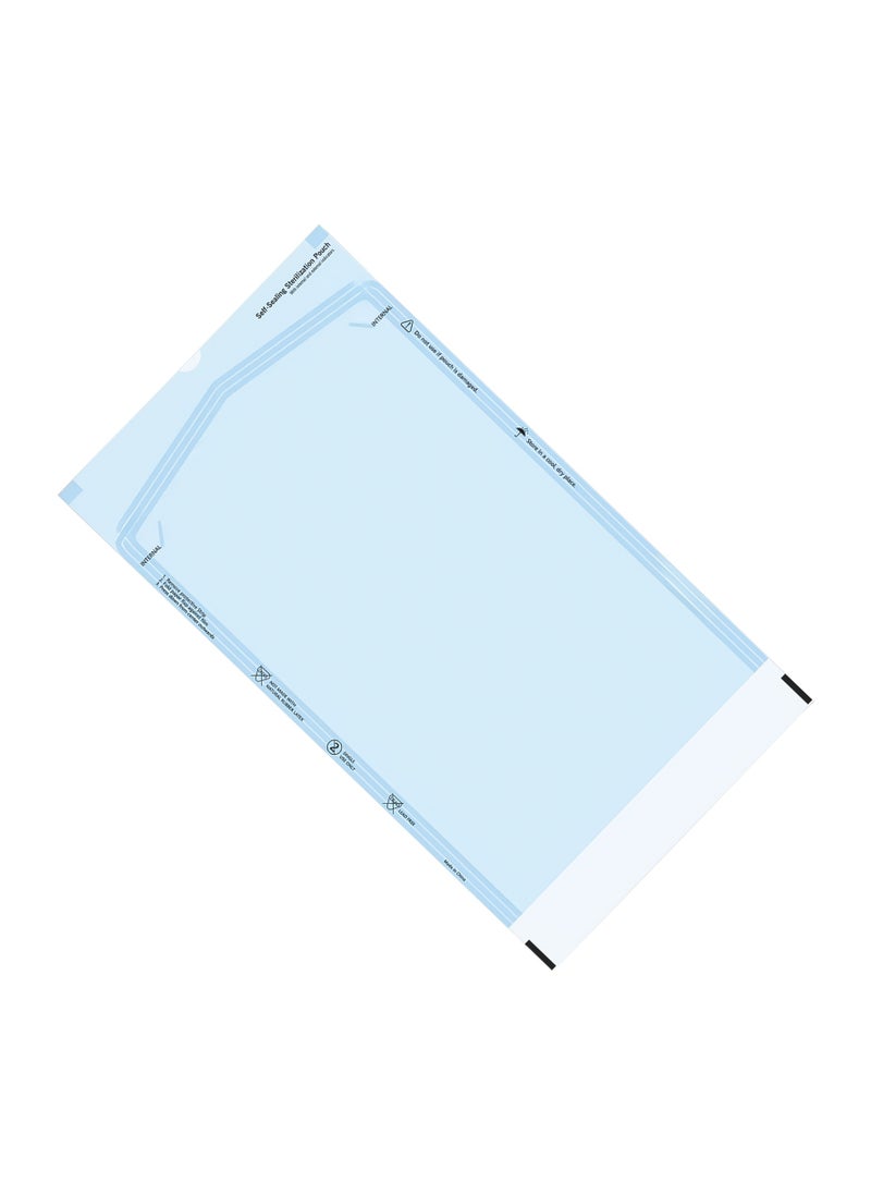 200Pcs | Self-Sealing Sterilization Pouches | Medical Grade Paper & Autoclavable Film | Steam & EO Compatible | Ideal for Dental, Medical, and Laboratory Use