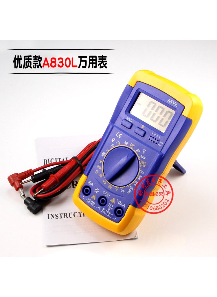 High-Quality A830L Multimeter with Backlight and Battery Included