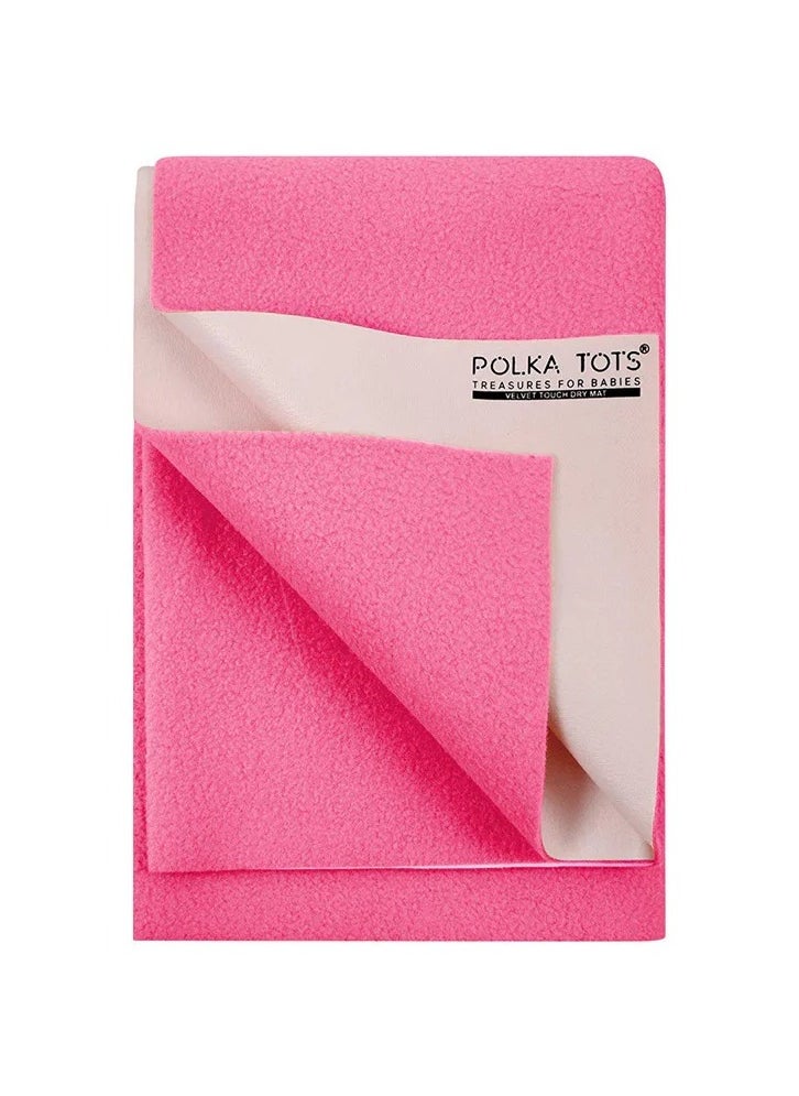 Polka Tots Bed Protector - Pink - Large - 100cm x 140cm