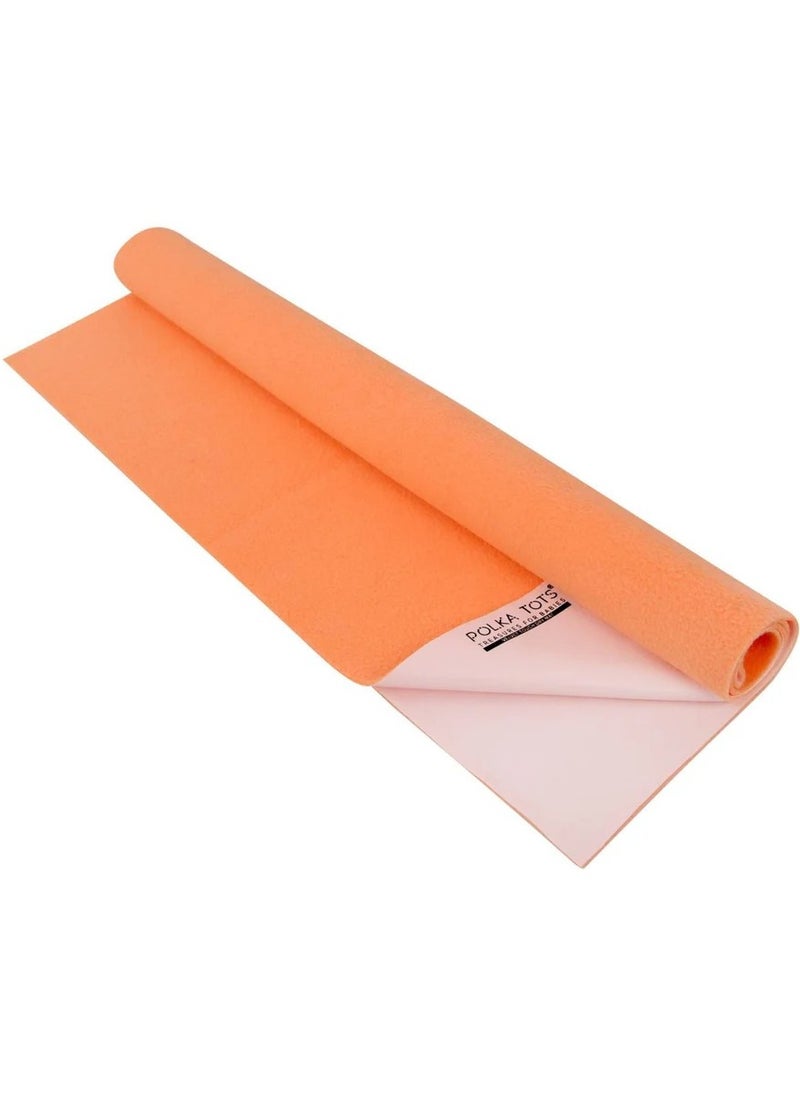 Polka Tots Bed Protector - Peach - Large - 100cm x 140cm