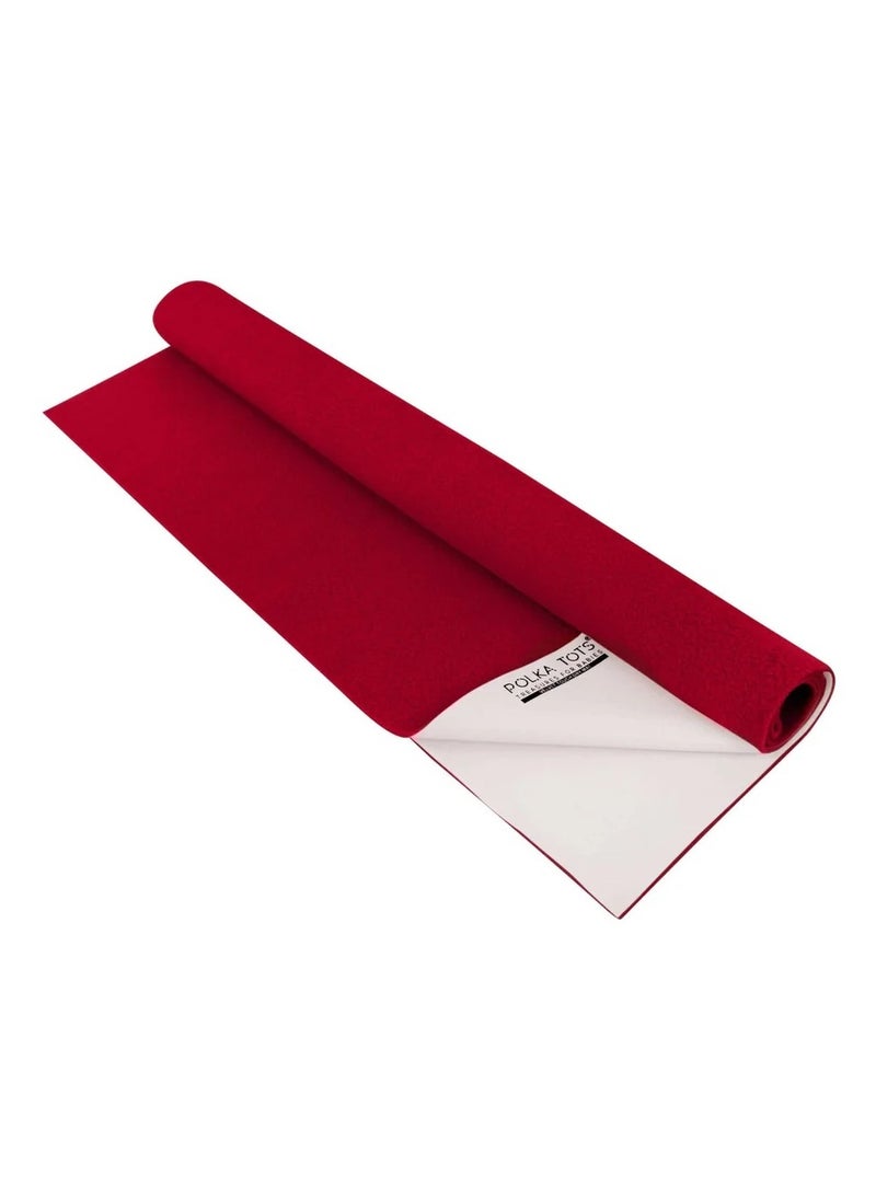 Polka Tots Bed Protector - Red - Large - 100cm x 140cm