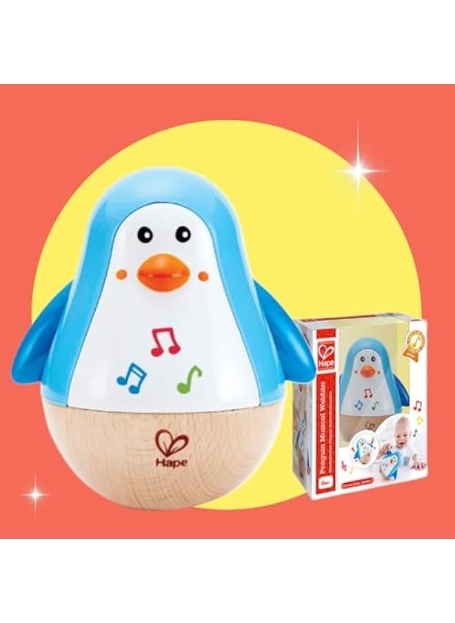 Penguin Musical Wobbler | Colorful Wobbling Melody Penguin, Roly Poly Toy For Kids 6 Months+