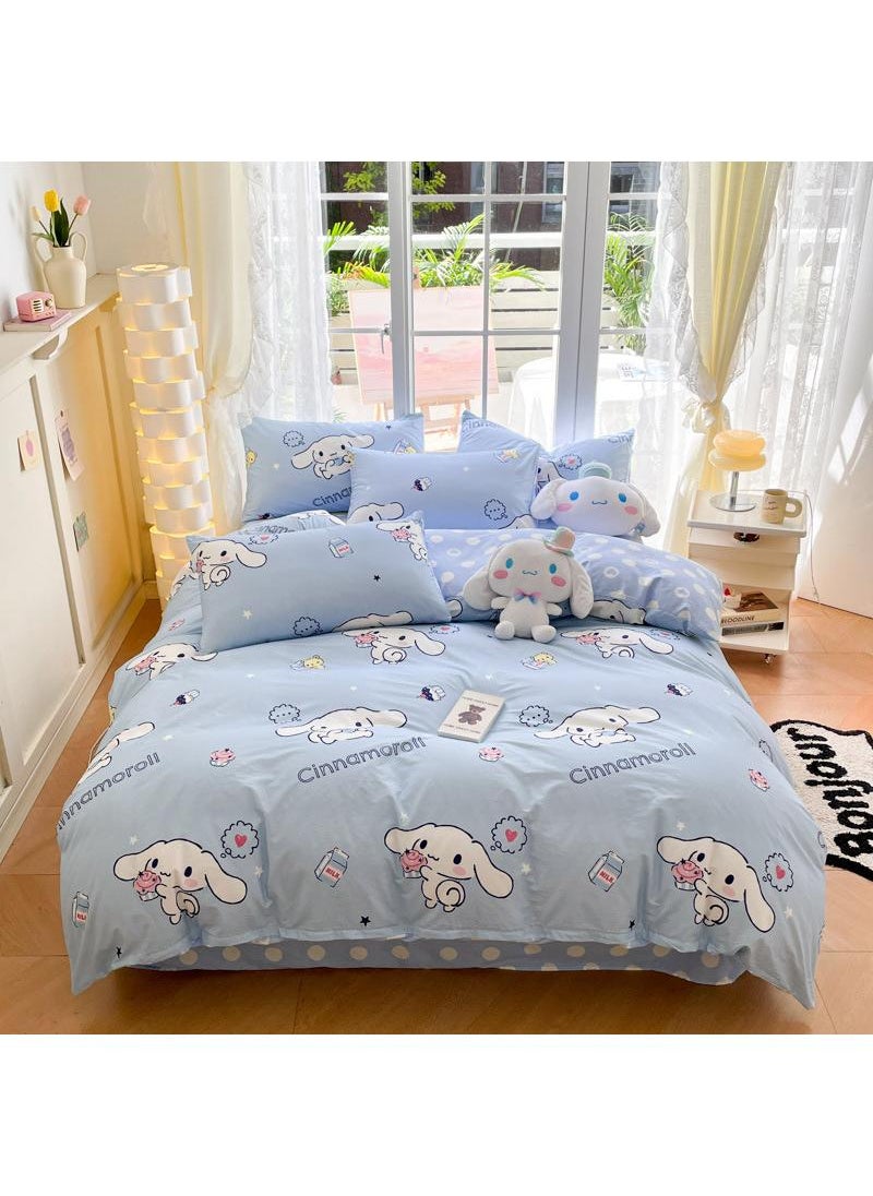 4-Piece Cinnamoroll Cotton Comfortable Set Bed Sheet Set Children'S Day Gift Birthday Gift 200X230cm