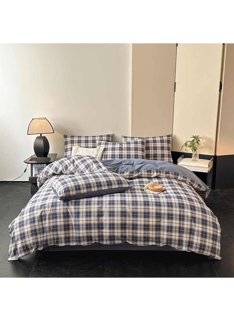 4 Pieces Cotton Comforter Sets Fits 1.5M /1.8M Double Size Bed Housewarming gift Birthday Gift