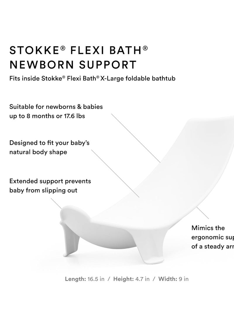 Stokke Flexi Bath Bundle, Ocean Blue - Foldable Baby Bathtub + Newborn Support - Durable & Easy to Store - Convenient to Use at Home or Traveling - Best for Newborns & Babies Up to 48 Months