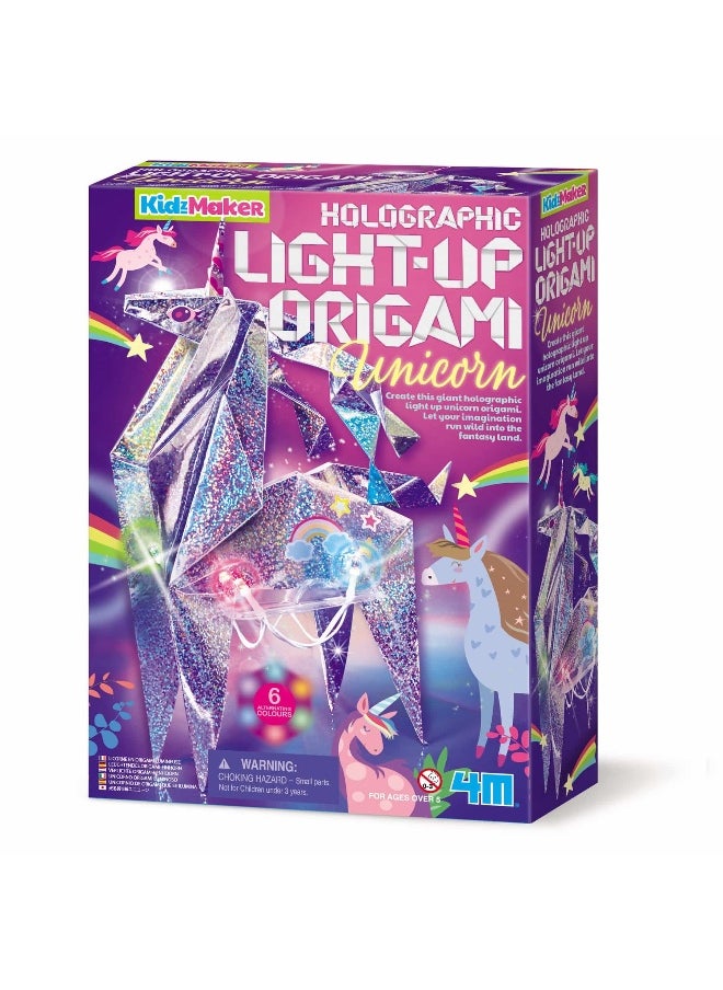 4M KidzMaker Light-up Origami Unicorn Kit