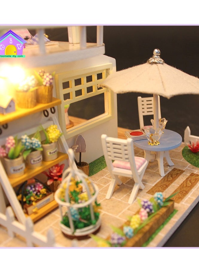 3D DIY Wooden Loft Assembly Model, Craft Miniature Dollhouse With Furniture Wooden House Room Toy Kit For Kids