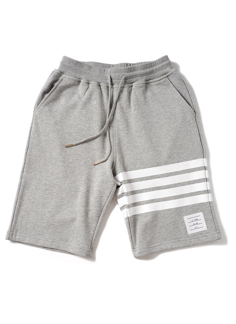 Summer TB Style Cotton Shorts Unisex Grey