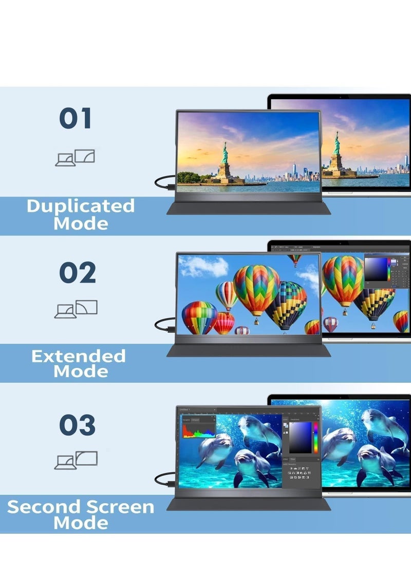 15.6-inch FHD 1080P portable computer monitor