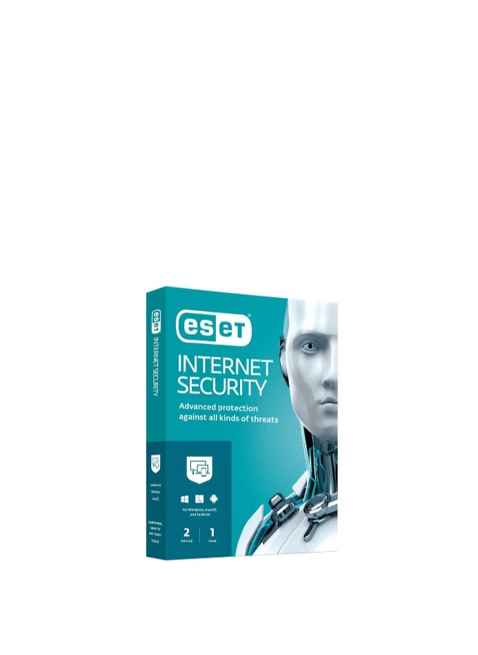 Internet Security For 2 User 1 Year White NOD32