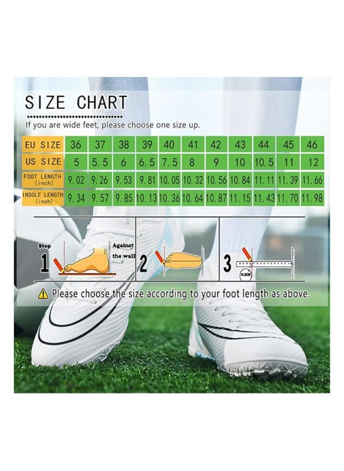 Soccer Shoes for Football High-Top Shoes Indoor/Outdoor Competition/Training/Athletic Big Boy's Sneakers