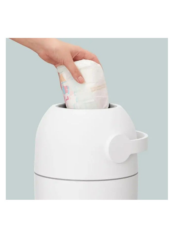 Odourless Diaper Pail Bin - White