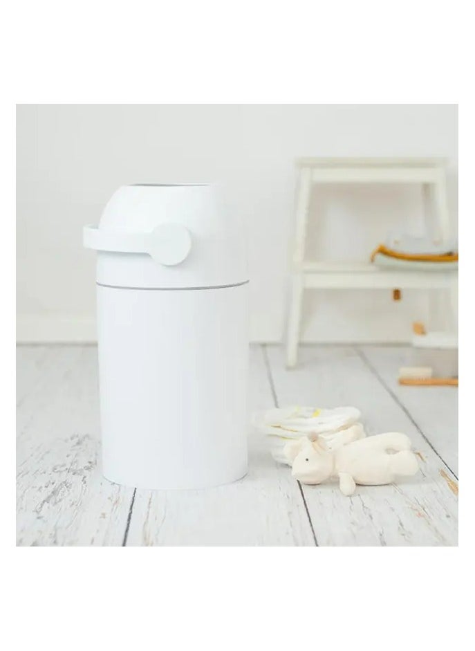 Odourless Diaper Pail Bin - White