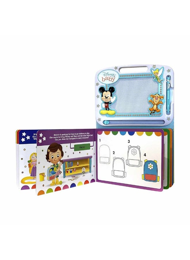 Disney Baby Learning Series Drawing Board Book With Magnetic Pad