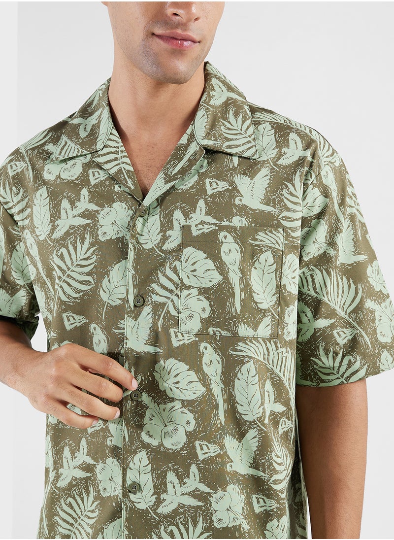 Aop Logo Woven Shirt