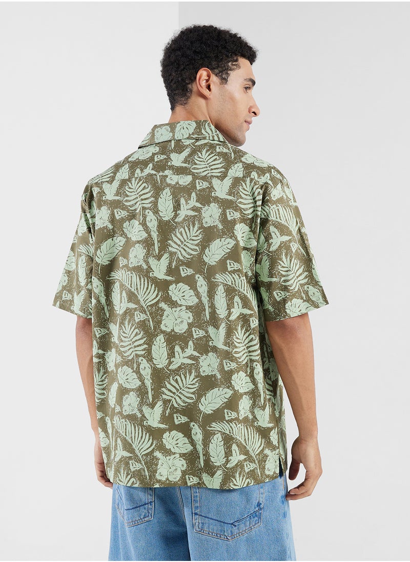 Aop Logo Woven Shirt