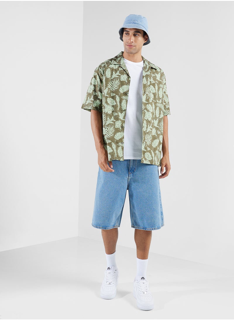 Aop Logo Woven Shirt
