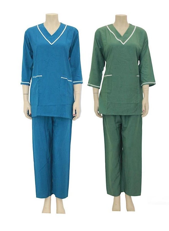 2 Pieces Uniform Cleaning Suit for Domestic Workers