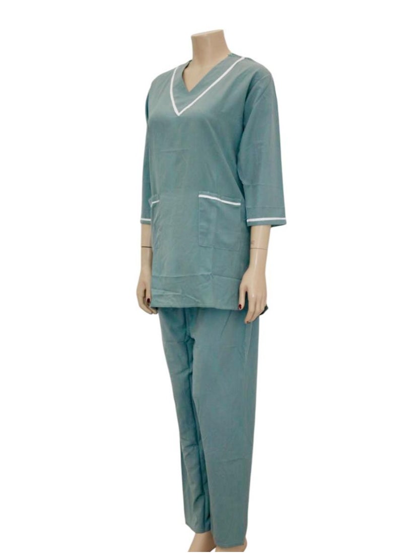 2 Pieces Uniform Cleaning Suit for Domestic Workers