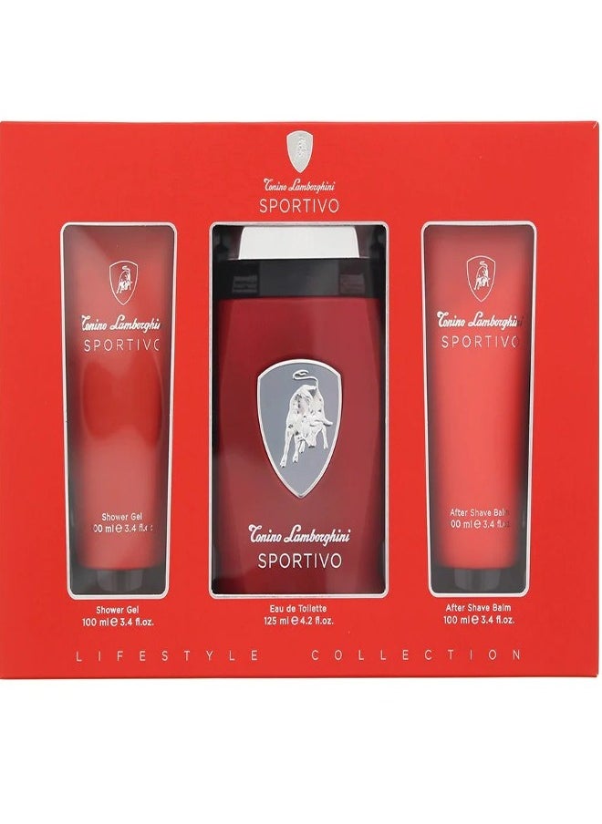 Sportivo Gift Set Edt 125Ml + S Gel 100Ml + 100Ml A S B