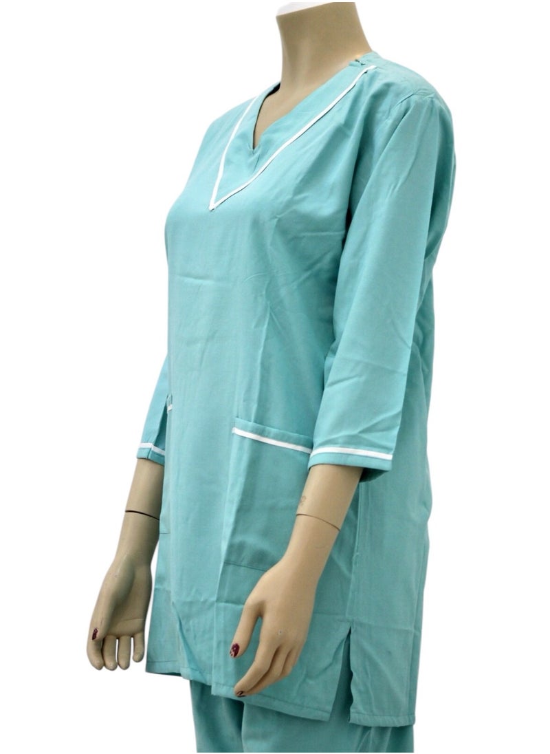 Housemaid Uniform Maid Nanny Scrub Suit 4 piece set