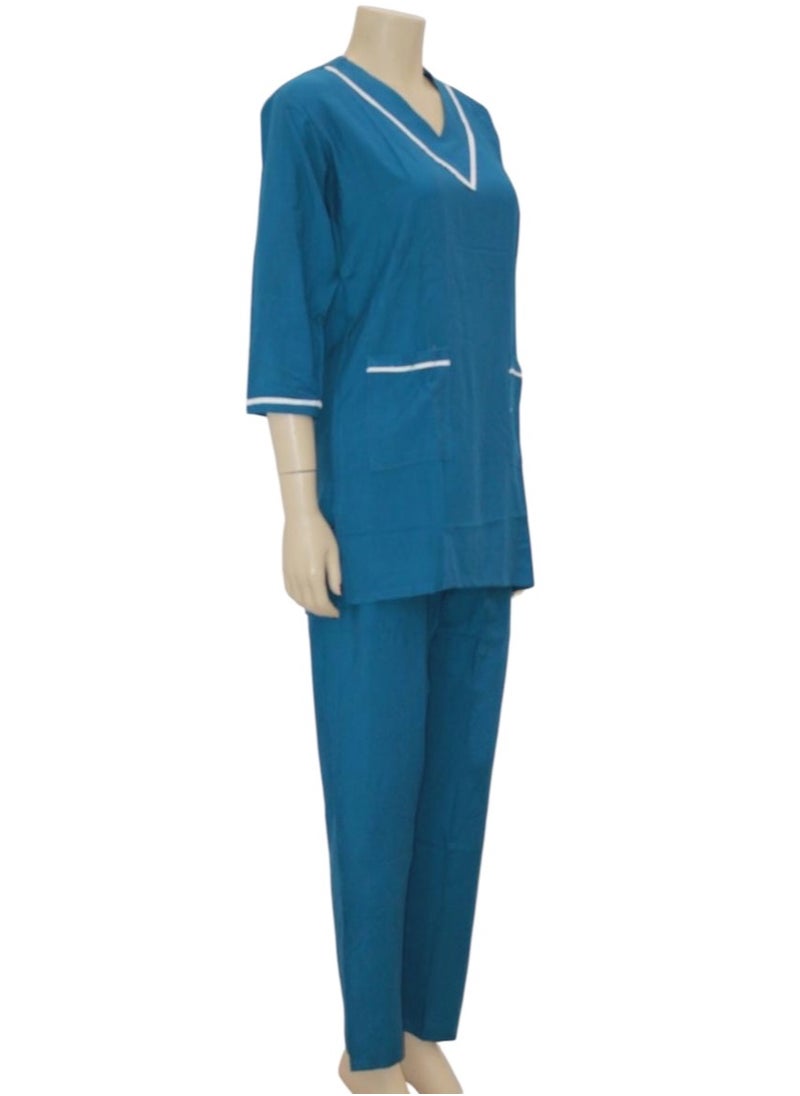 Housemaid Uniform Maid Nanny Scrub Suit 4 piece set