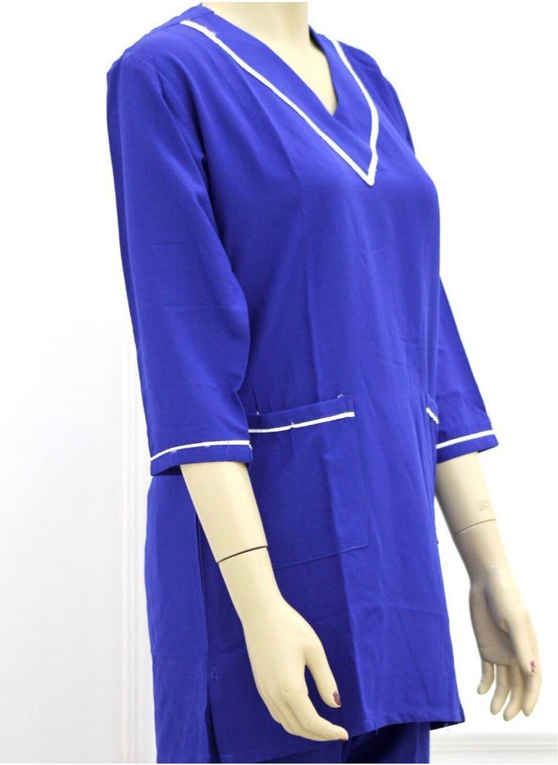 Housemaid Uniform Maid Nanny Scrub Suit 4 piece set