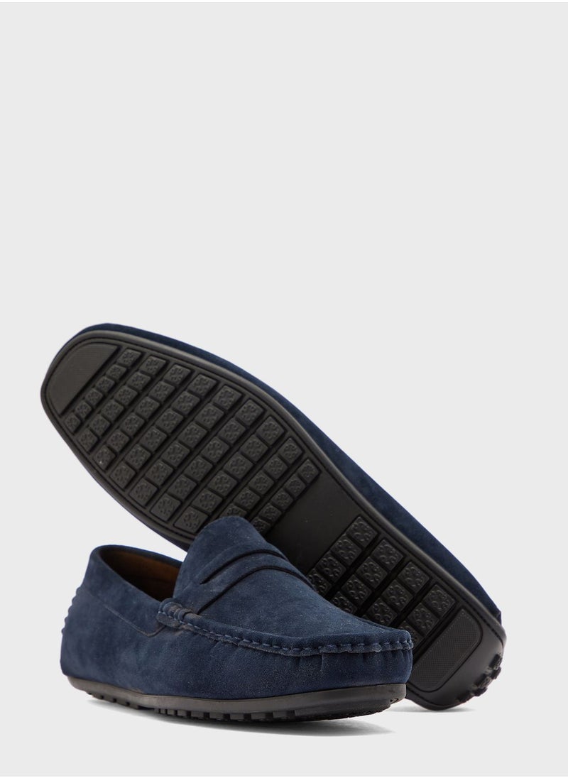 Faux Suede Loafers