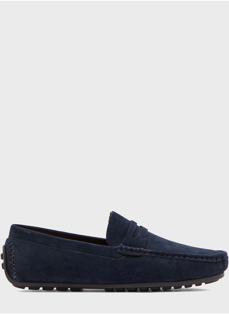 Faux Suede Loafers