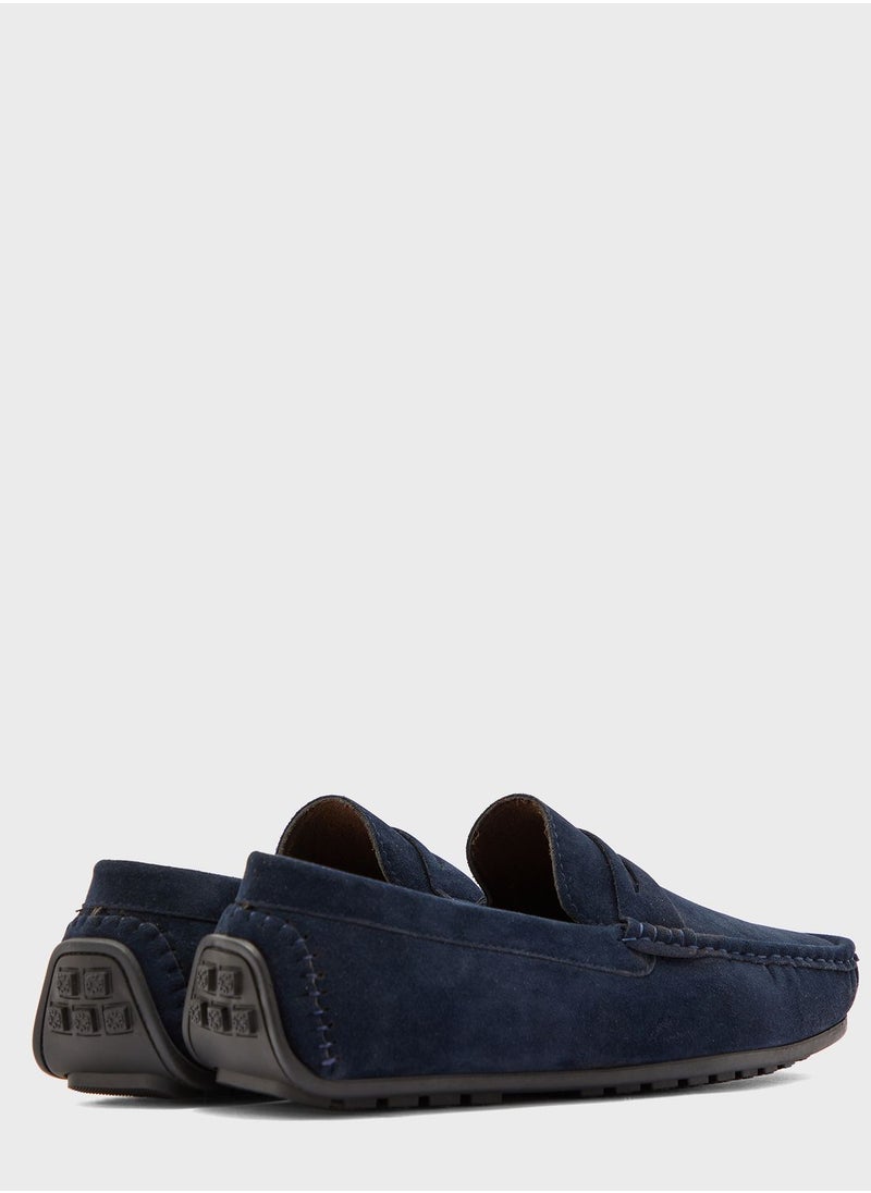 Faux Suede Loafers
