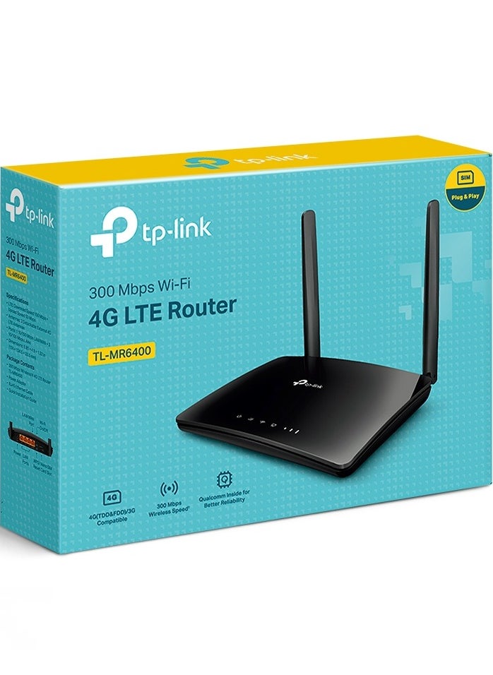 TP-Link Wireless N 4G LTE Router TL-MR6400 black