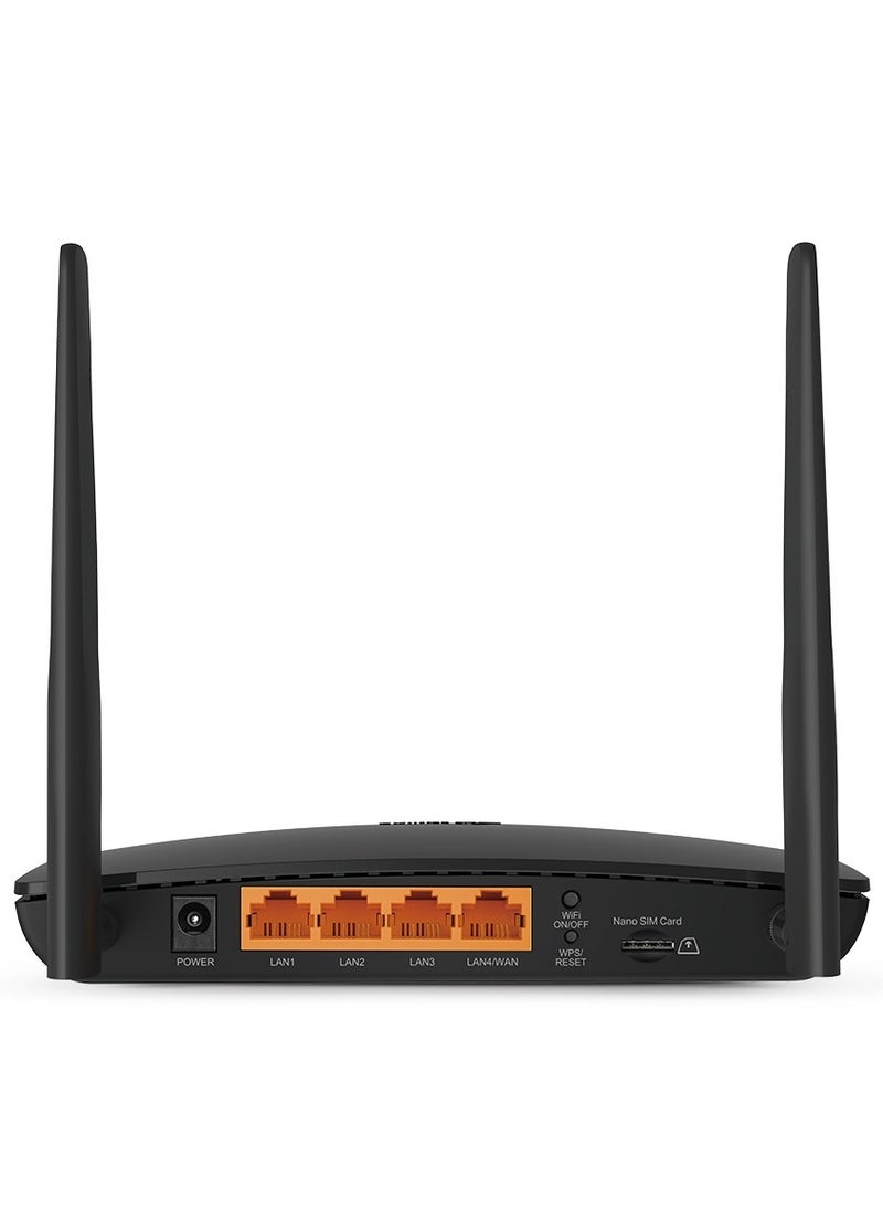 TP-Link Wireless N 4G LTE Router TL-MR6400 black