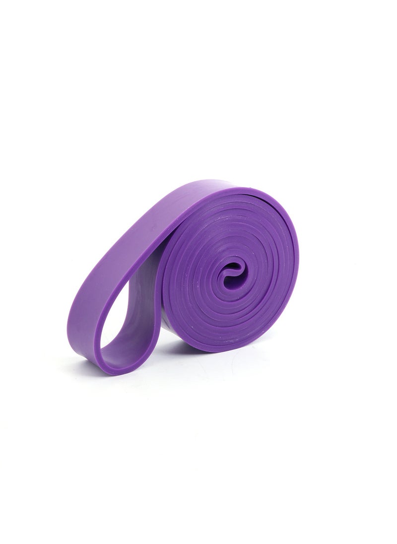 elastic band resistance band strength training exercise fitness latex TPE pull-up 2080 pull-up thick circle yoga Purple 2080*4.5*32mm