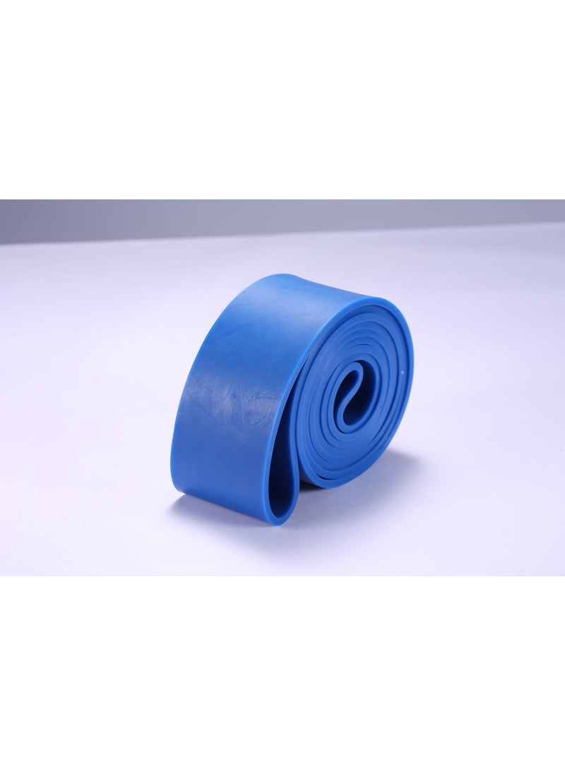 elastic band resistance band strength training exercise fitness latex TPE pull-up 2080 pull-up thick circle yoga Blue 2080*4.5*64MM