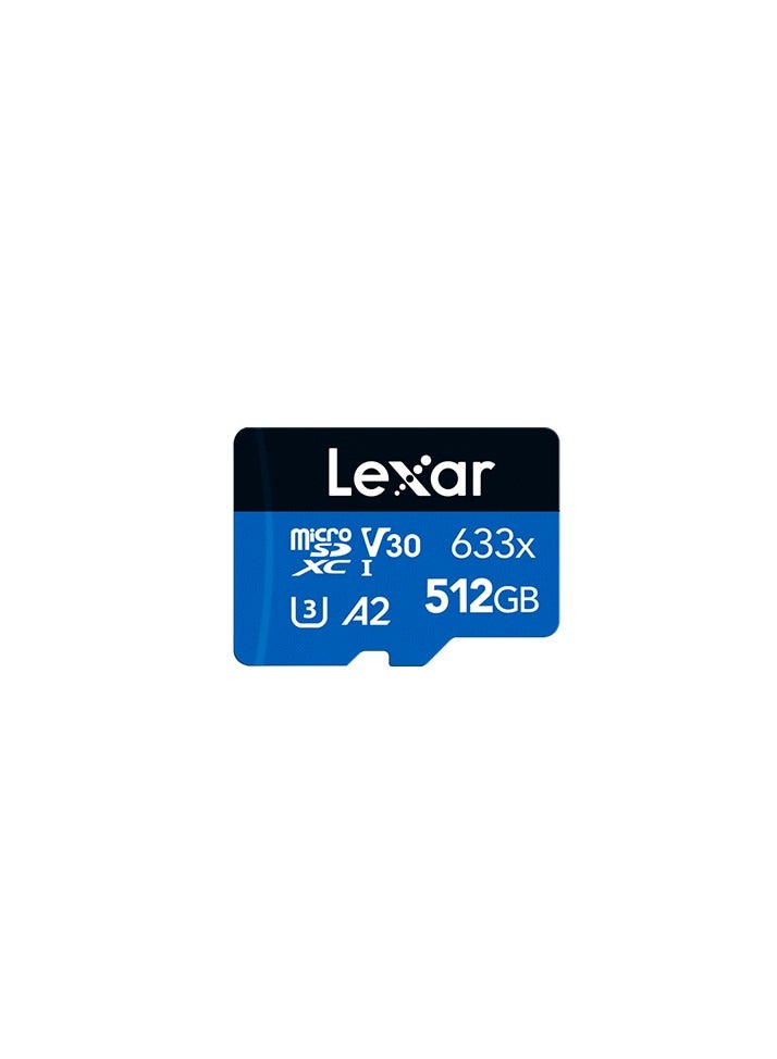 633x 512GB TF Card High-performance Micro SD Card Class10 U3 A2 V30 High Speed TF Card For Phone Camera Dashcam 512 GB