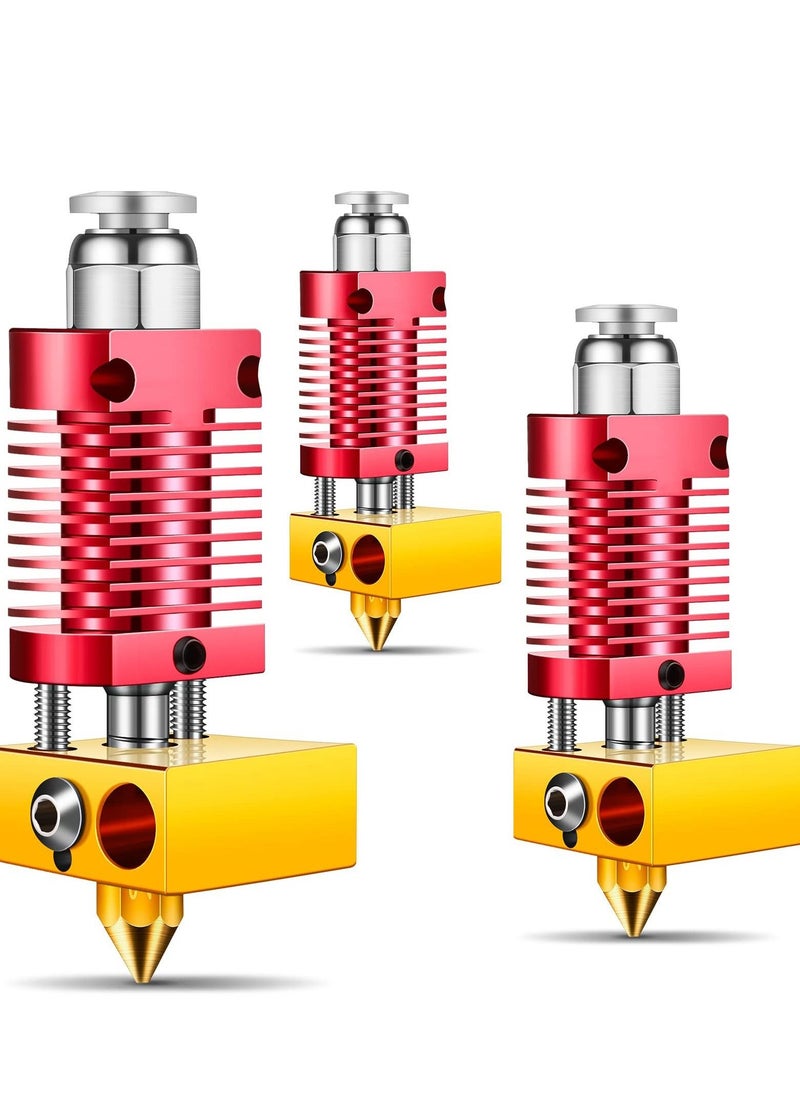 Metal Hotend 3D Printer Nozzles, Hardened Steel Tool High Temperature Pointed Wear, Resistant with CR-10 / CR10 / CR10S / Ender 2 / Ender 3 Ender 5 Printers