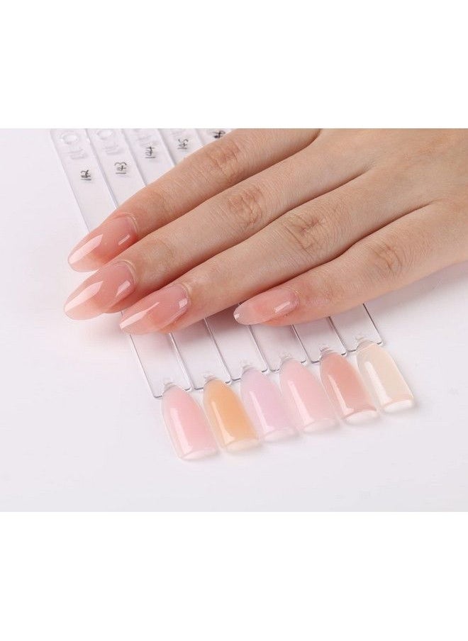 Sheer Color Builder Base Gel For Nails No Need Slip Solution Builder Extension Soak Off Nude Pink Gel Nail Polish 6Pcs X 10Ml Kit Set 35