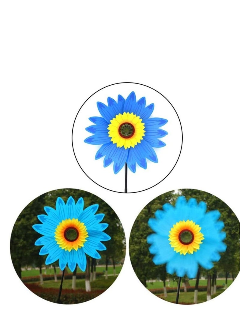 Sunflower Lawn Pinwheels Wind Spinners Garden Party Pinwheel Wind Spinner for Patio Lawn Garden Yard Outdoor Lawn Ornaments Wind Spinner Yard Art Pathway Patio Ornaments 6 PCS