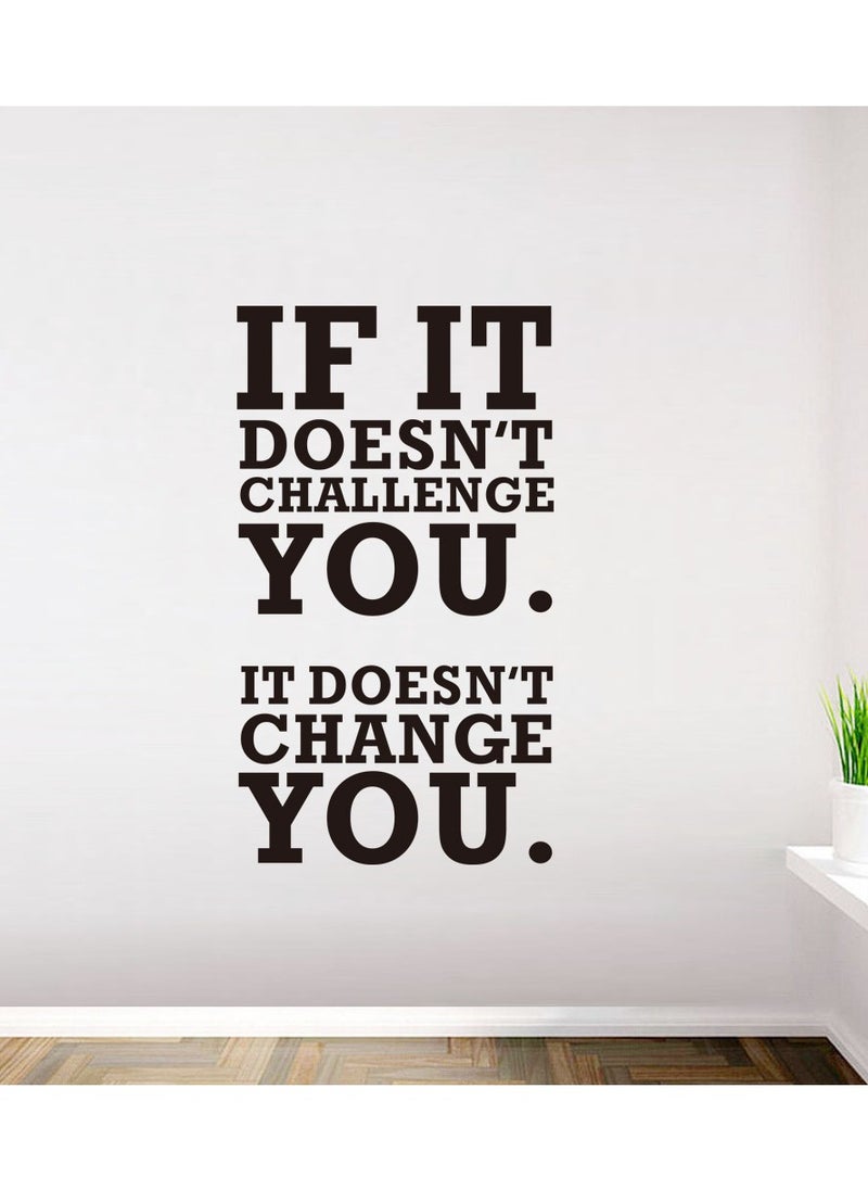 Motivational Statement Wall Sticker