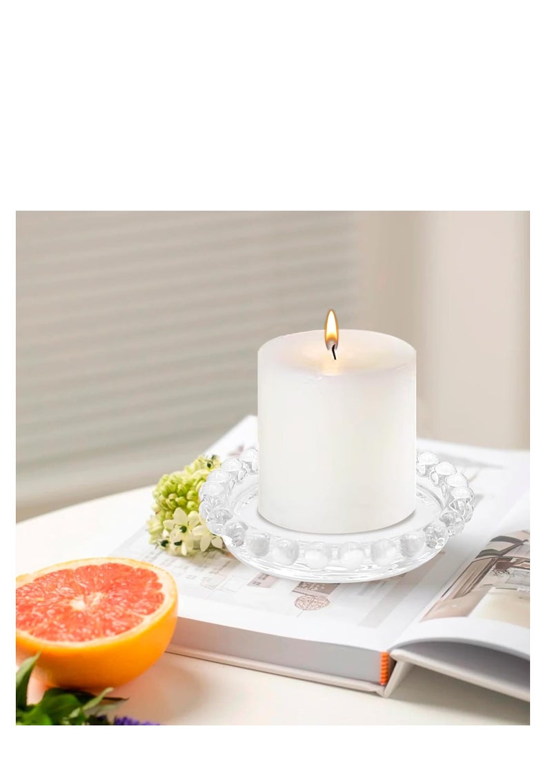 4 PCS Mini Cake Domes Cookie Display Cake Holder Cake Stand Decorative Candlestick  Cake Plate Dome Cover Fruit Glass Cover Shield for Birthday Wedding