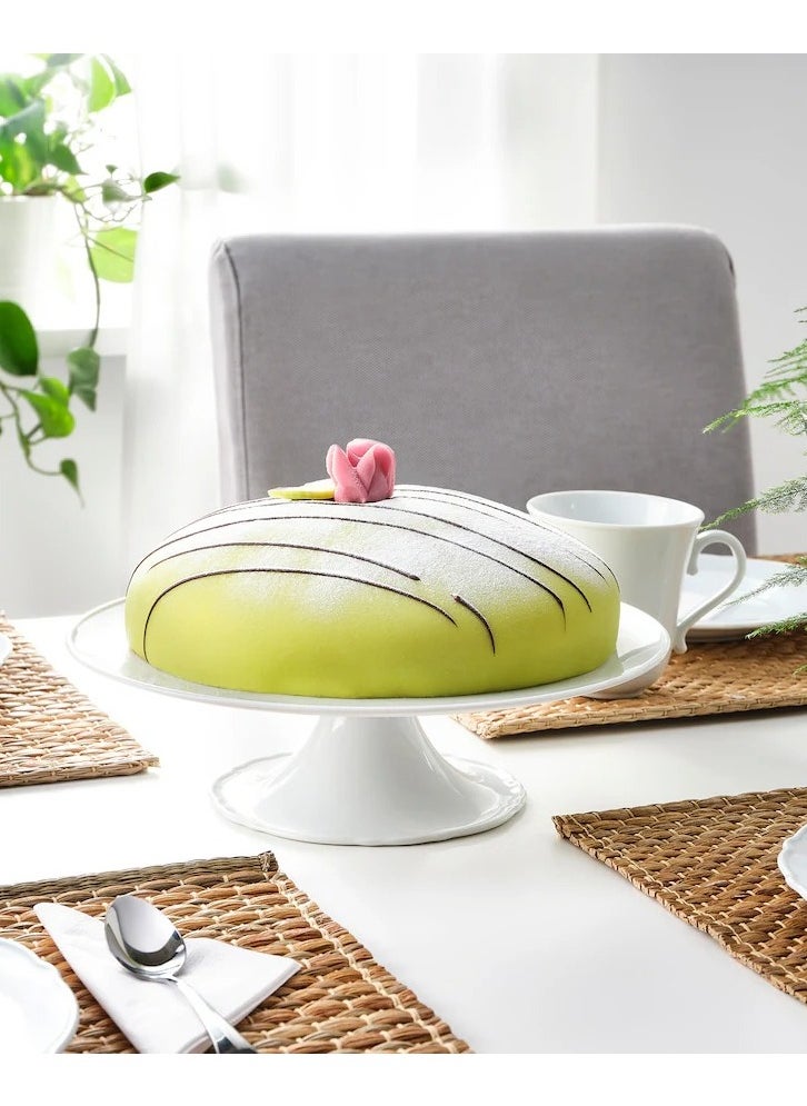 UPPLAGA Cake stand, white, 29 cm
