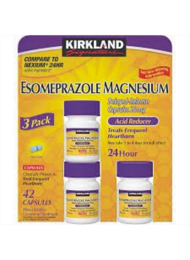 Kirkland Signature Esomeprazole Magnesium Acid Reducer 42 Capsules 20mg Delayed Release